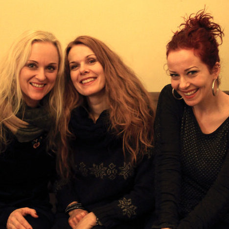 Kari Rueslåtten, Anneke Van Giersbergen and Liv Kristine during our interview in Paris, the 20th of december, 2014