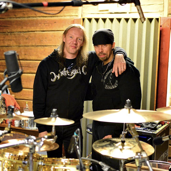 Kai Hahto et Jukka en studio