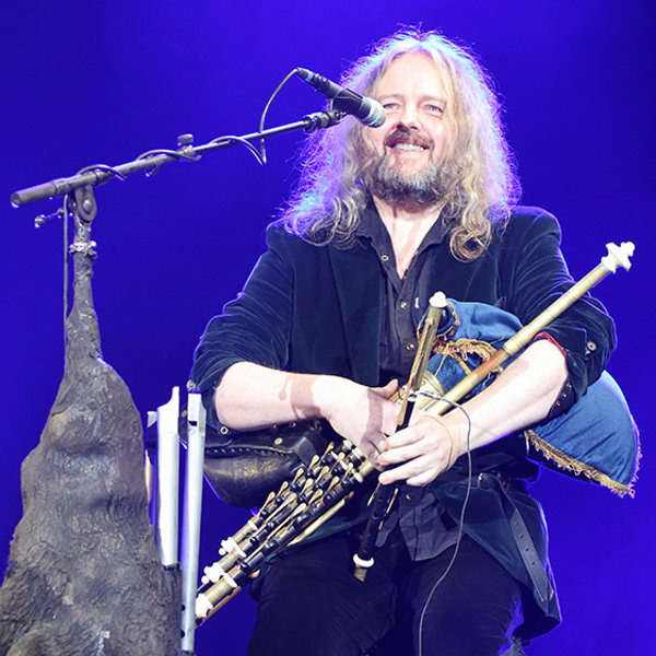 Troy Donockley on stage at La Halle Tony Garnier, in Lyon, the 23rd of november, 2015