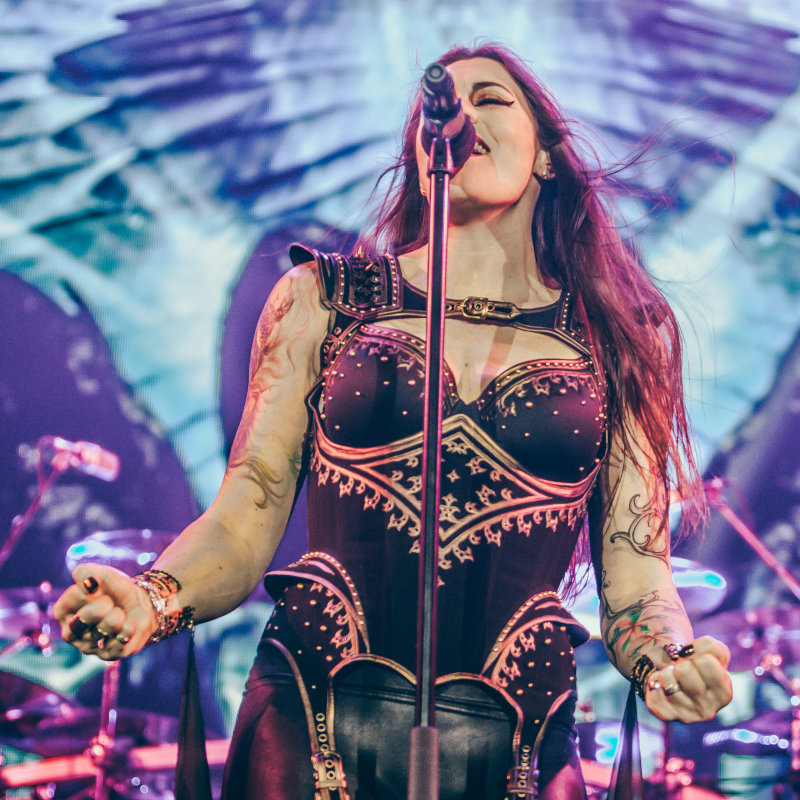 Picture of Floor during Nightwish's concert in Paris the 10th of november 2018 shot by Denis Goria