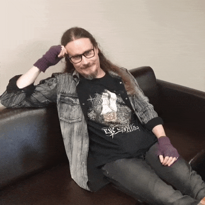 Tuomas during the interview in Paris on the 30th November 2022
